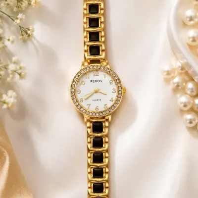Women’s Gold & Black Fashion Watch