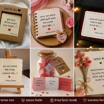 💌 কাস্টমাইজড চিরকুট | Customized Love Note – আপনার কথায় সাজানো ভালোবাসার বিশেষ বার্তা ❤️