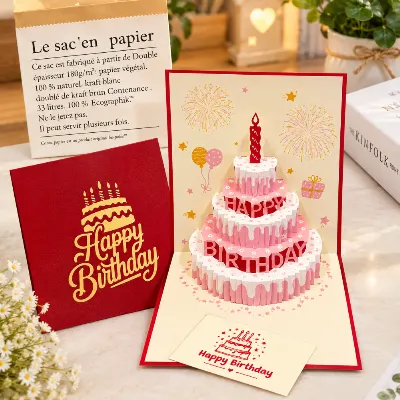 🎂 3D পপ-আপ বার্থডে কার্ড | Pop-Up Birthday Greeting Card – প্রিয়জনকে দিন বিশেষ জন্মদিনের শুভেচ্ছা 🎁❤️