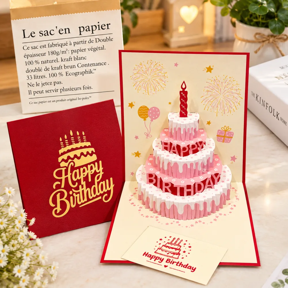 🎂 3D পপ-আপ বার্থডে কার্ড | Pop-Up Birthday Greeting Card – প্রিয়জনকে দিন বিশেষ জন্মদিনের শুভেচ্ছা 🎁❤️