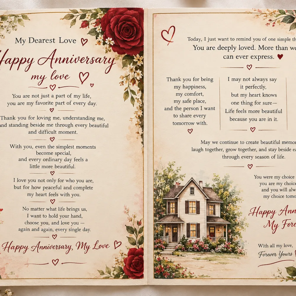 অ্যানিভার্সারি উইশ কার্ড | Anniversary Wish Card for Couple & Loved One — image 5