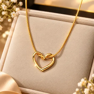 Love Heart Necklace – প্রিয়জনের জন্য সুন্দর উপহার
