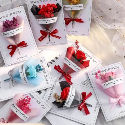 🌸 মিনি ফুলের শুভেচ্ছা কার্ড | Mini Bouquet Greeting Card – প্রিয়জনের জন্য সুন্দর ফুলের উপহার 💐❤️