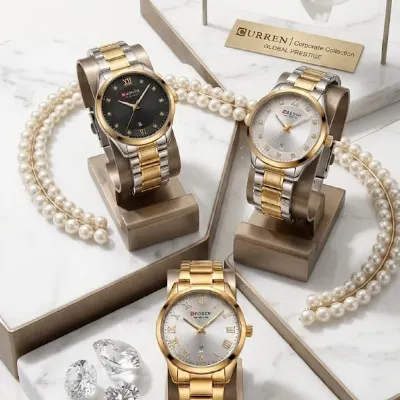 CURREN Blanche Luxury Two-Tone Watch